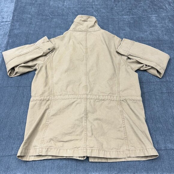 Madewell Chore Coat Womens Large Full Zip Tan Khaki Workwear Barn Jacket - Picture 3 of 8